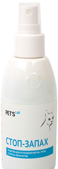 Спрей для нейтралізації запахів і видалення плям від життєдіяльності котів Pet's Lab Стоп-запах 300 мл