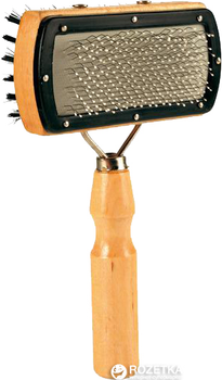 Пуходерка двостороння для догляду за шерстю і підшерстям у собак Trixie 18 x 10 см