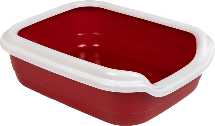 Туалет для кішок Природа Comfort L 49 х 39 х 15 см Бордовий