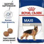 Сухий корм Royal Canin Maxi Adult для дорослих собак великих порід, з м’ясом птиці і кукурудзою, 15 кг-1