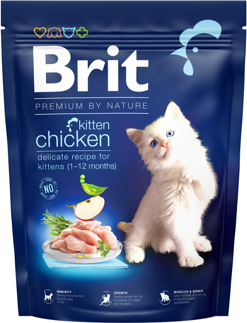 Сухий корм для кошенят Brit Premium by Nature Cat Kitten з куркою 300 г
