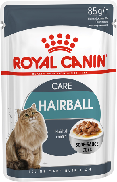 Упаковка вологого корму для дорослих кішок Royal Canin Hairball Care 85 г