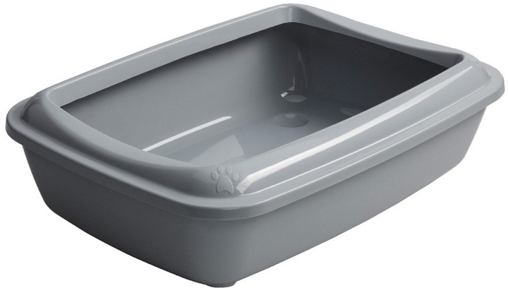 Туалет для котів під наповнювач Animall з лопаткою CNR-106 50х37х13.5 см Сірий