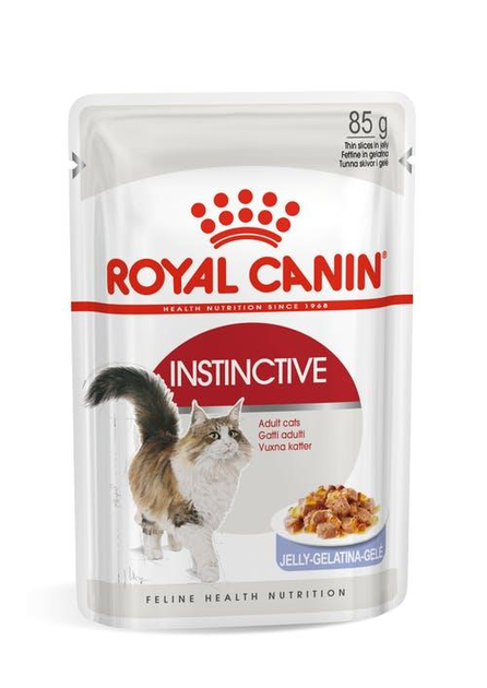 Вологий корм для кішок Royal Canin INSTINСTIVE шматочки паштету в желе 85г