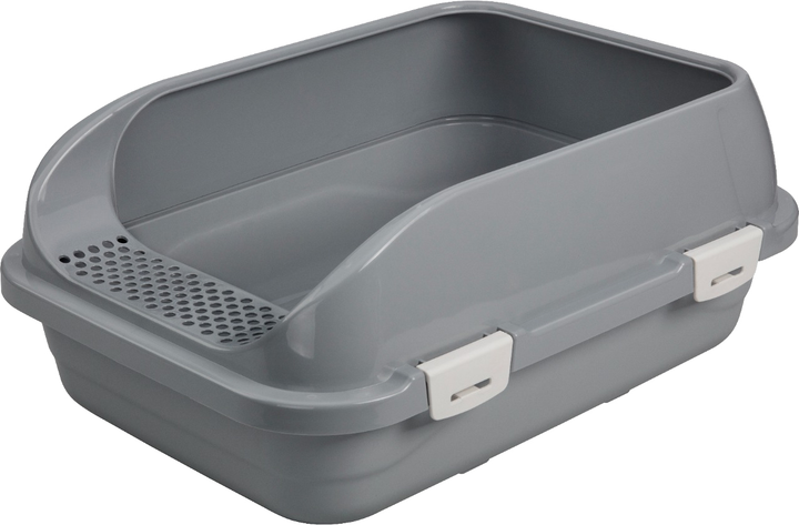 Туалет для котів під наповнювач Animall з лопаткою CNR-127 58 x 42 x 24 см Сірий