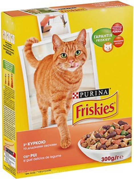Корм 300г Friskies сухий Курка з овочами