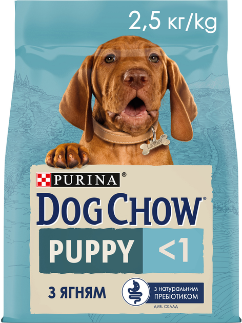 Сухий корм для цуценят Dog Chow Puppy з ягням 2.5 кг (4 шт)
