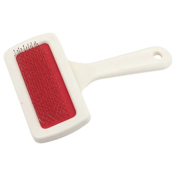 Пуходерка-слікер Пухнастики, пластикова, без напилення, біла, 9.5×14 см