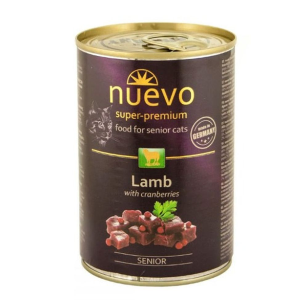 Nuevo Senior Lamb & Cranberries Консерви для кішок з ягням і журавлиною 400 г