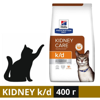 Сухий корм Hill's PD Feline K/D для котів для лікування захворювань нирок 400 г