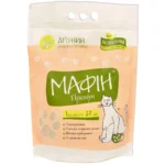 Бентонітовий наповнювач для котячого туалету Мафін Преміум Дрібний 4 кг-1