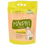 Бентонітовий наповнювач для котячого туалету Мафін Преміум Стандарт 4 кг-1