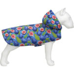 Дощовик-накидка з капюшоном для собак WAUDOG Clothes, малюнок Інжир XS,А 26-29 см,B 32-41см,С 21-26см-1