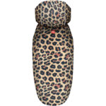 Дощовик-накидка з капюшоном для собак WAUDOG Clothes малюнок Леопард M, А 40-43 см, B 52-62 см ,С 33-42 см-1