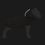 Дощовик-накидка з капюшоном для собак WAUDOG Clothes малюнок Леопард M, А 40-43 см, B 52-62 см ,С 33-42 см-1