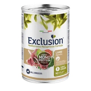 Exclusion Adult Lamb All Breeds вологий корм з ягням для собак усіх порід 400 г