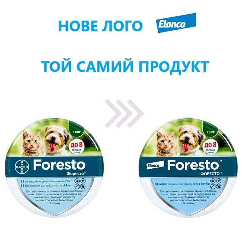 Foresto (Форесто) by Bayer Animal Протипаразитарний нашийник для собак та котів від блох і кліщів 38 см-3