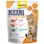 GimCat Nutri Pockets Malt & Vitamin Mix мікс подушечок для котів 150 г-1