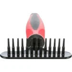 Гребінець-граблі Тrixie Groomer для видалення підшерстку дворядні з рідким зубом 8 х 16 см-1