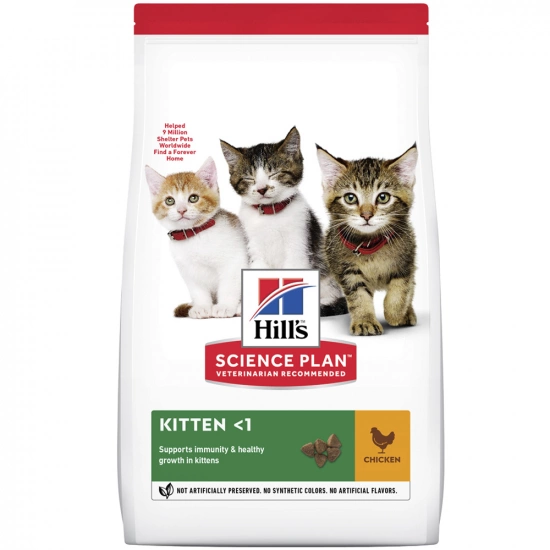 Hills SP Kitten Chicken Корм на основі курячого м'яса для кошенят та вагітних і годуючих кішок 300 г