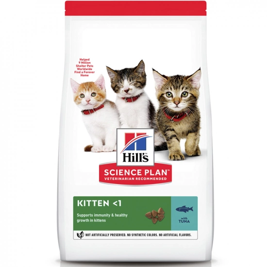 Hills SP Kitten Tuna Повнораціонний сухий корм з тунцем для кошенят та для вагітних і годуючих кішок 300 г