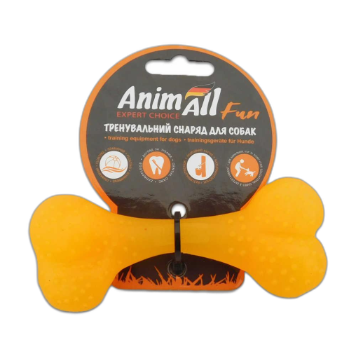 Іграшка AnimAll Fun кістка жовта 12 см