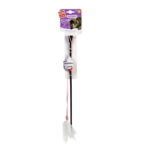 Іграшка для котів Дразнилка на стеку з мишкою зі звуковим ефектом GiGwi Teaser 51 см-1