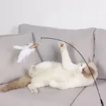 Іграшка дразнилка для котів сіра мишка-1