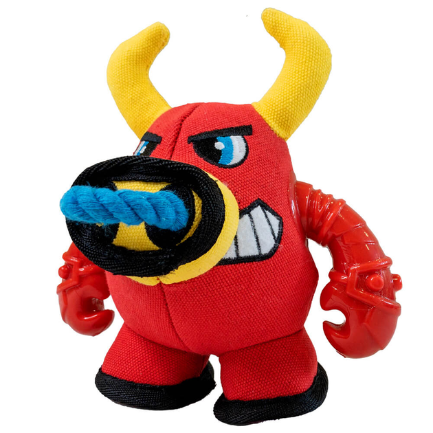 Іграшка-пищалка для собак CROCI Казкові воїни бик 18 см