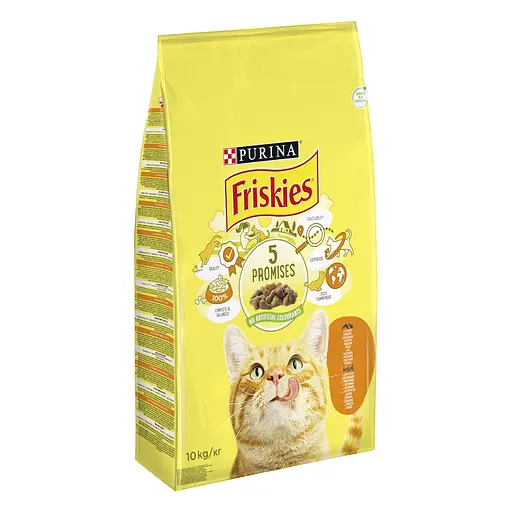 Сухий корм для котів Friskies з куркою та овочами 10 кг