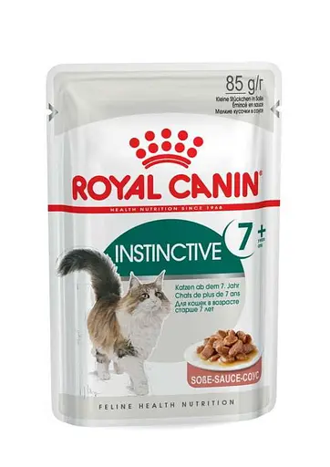 Вологий корм для кішок від 7 років Royal Canin Instinctive, шматочки в соусі, 85 г