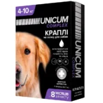 Краплі Unicum Complex Рremium від гельмінтів бліх та кліщів для собак до 4-10 кг-1