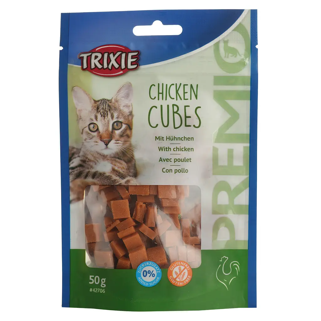 Ласощі для кішок Trixie Premio Chicken Cubes курячі кубики 50 г