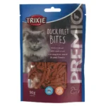 Ласощі для кішок Trixie Premio Duck Filet Bites сушене філе качки 50 г-1