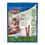 Ласощі для кішок Trixie Premio Quadro-Sticks домашня птиця 5 шт по 25 г-1
