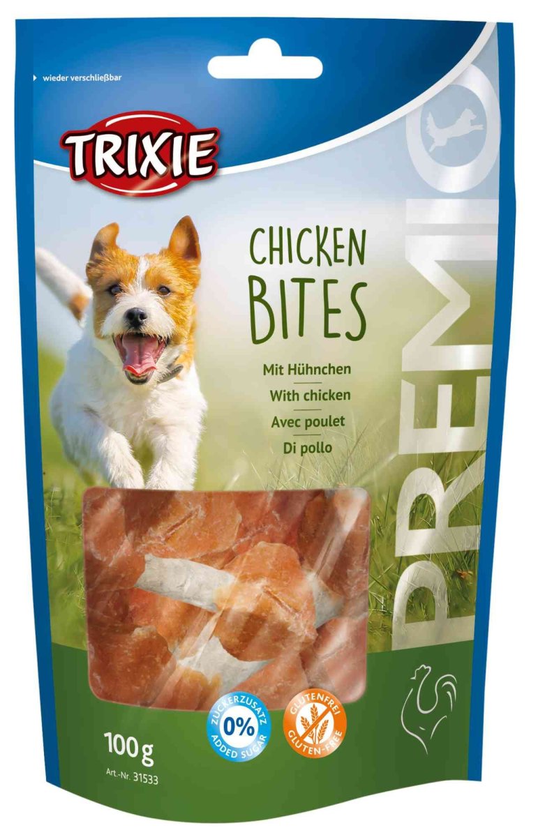 Ласощі для собак Trixie Premio Chicken Bites курячі з кальцієм 100 г