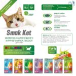 Ласощі вітамінізовані Smak Ket c курицей и пробиотиком 300 таблеток-1