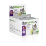 Мілпразон таблетки для котів 4мг 10мг 1 блістер 4 таблетки-1