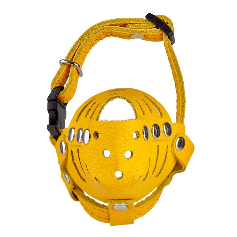 Намордник закритий малі породи №1 жовтий-2