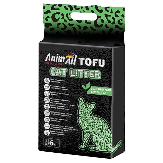 Наповнювач AnimAll Tofu cоєвий з ароматом зеленого чаю 4.6 кг