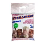 Наповнювач для котячого туалету Пухнастики без аромату крупний 5 кг-1