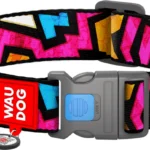 Нашийник для собак нейлоновий WAUDOG Nylon малюнок Графіті 28-40 см-1