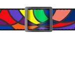 Нашийник для собак нейлоновий WAUDOG Nylon малюнок Вітраж 28-40 см-1