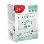 Optimeal adult cats sterilised beef & turkey Повнораціонний консервований корм для стерилізованих кішок та кастрованих котів з яловичиною та індичим філе у желе340 г (4 шт. по 85 г)-1