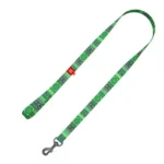 Повідець для собак нейлоновий WAUDOG Nylon, малюнок Етно зелений, ширина 15 мм, довжина 122 см-1