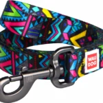 Повідець для собак нейлоновий WAUDOG Nylon малюнок Інді довжина 122 см-1