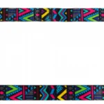 Повідець для собак нейлоновий WAUDOG Nylon малюнок Інді довжина 122 см-1