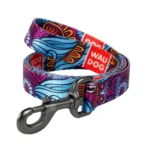 Повідець для собак нейлоновий WAUDOG Nylon, малюнок Літо, ширина 15 мм, довжина 122 см-1