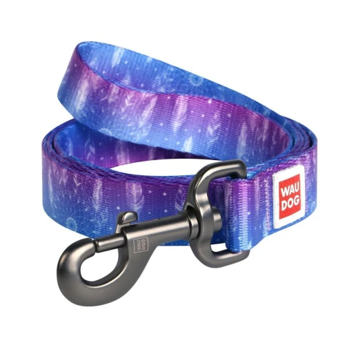Повідець для собак нейлоновий WAUDOG Nylon, малюнок Ловець снів, ширина 15 мм, довжина 122 см