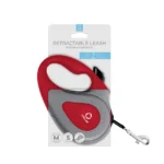 Повідець-рулетка червона Collar, світловідбивна стрічка для собак до 25 кг, 5 м-1